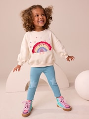 Cream Rainbow Taco Crew Neck Sweatshirt (3mths-7yrs) - Image 2 of 8