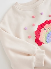 Cream Rainbow Taco Crew Neck Sweatshirt (3mths-7yrs) - Image 8 of 8