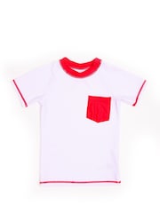 Soliswim Rash Guard White Swimsuit - Image 4 of 8