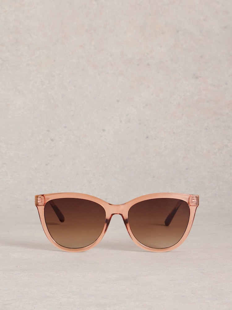 White Stuff Pink Cat Eye Sunglasses - Image 1 of 4