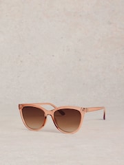 White Stuff Pink Cat Eye Sunglasses - Image 2 of 4