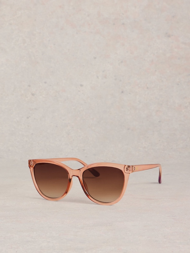 White Stuff Pink Cat Eye Sunglasses - Image 2 of 4