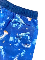 Soliswim Blue Beach Shorts - Image 3 of 5