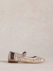 White Stuff Winnie Woven Ballerinas - صورة 1 من 4