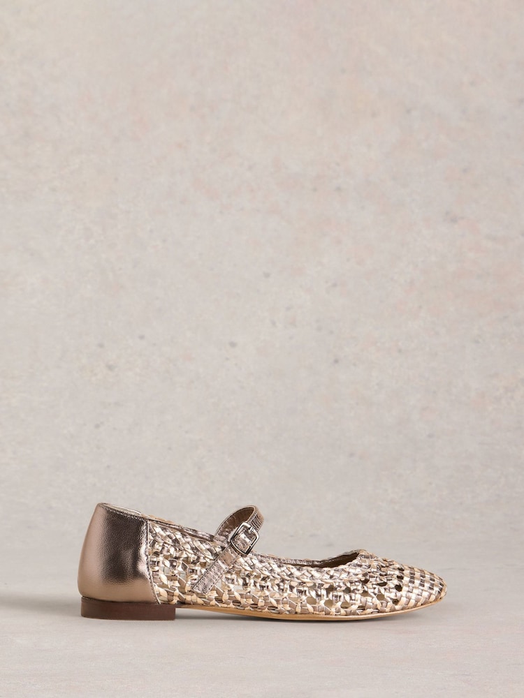 White Stuff Winnie Woven Ballerinas - صورة 1 من 4