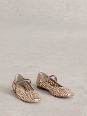 White Stuff Winnie Woven Ballerinas - صورة 2 من 4