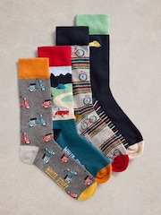 White Stuff Road Trip Ankle Sock 4 Pack - Image 1 of 4