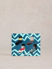 White Stuff Road Trip Ankle Sock 4 Pack - Image 3 of 4