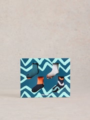 White Stuff Green Mans Best Friend Socks 4 Pack - Image 3 of 4