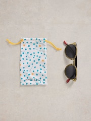 White Stuff Green Preppy Round Sunglasses - Image 4 of 4