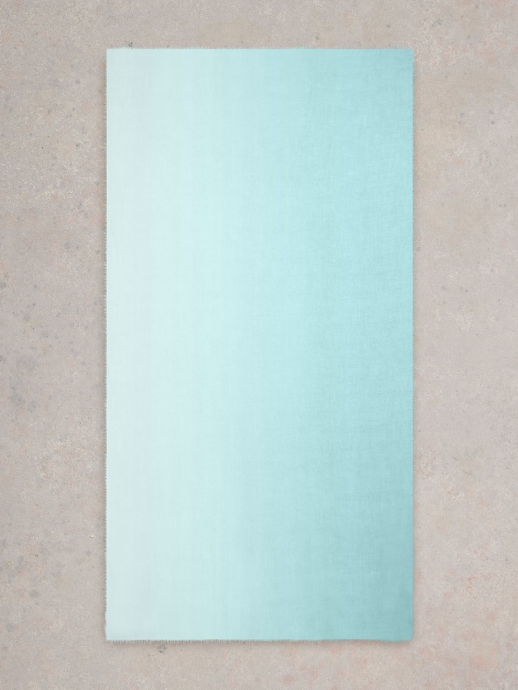 White Stuff Blue Oversized Penny Plain Scarf - Image 3 of 3