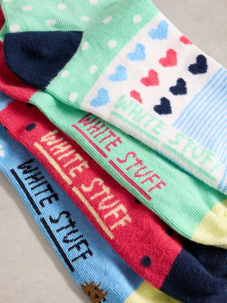 White Stuff Springtime Ankle Socks 4 Pack - Imagen 2 de 4