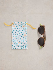 White Stuff Brown Preppy Round Sunglasses - Image 4 of 4