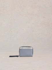 White Stuff Blue Cerys Zip Around Purse - Image 1 of 4