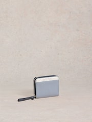 White Stuff Blue Cerys Zip Around Purse - Image 3 of 4