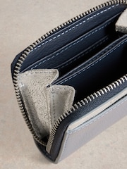 White Stuff Blue Cerys Zip Around Purse - Image 4 of 4
