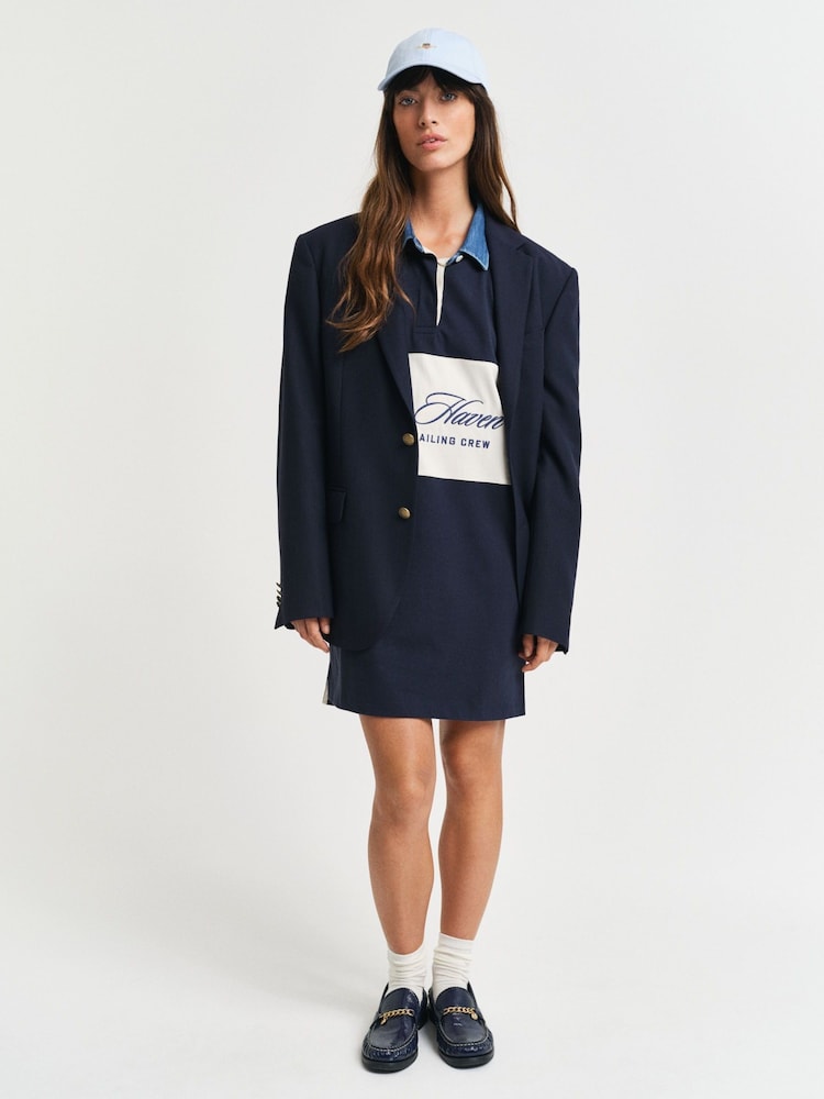 GANT Blue 100% Cotton Dress - Image 3 of 6