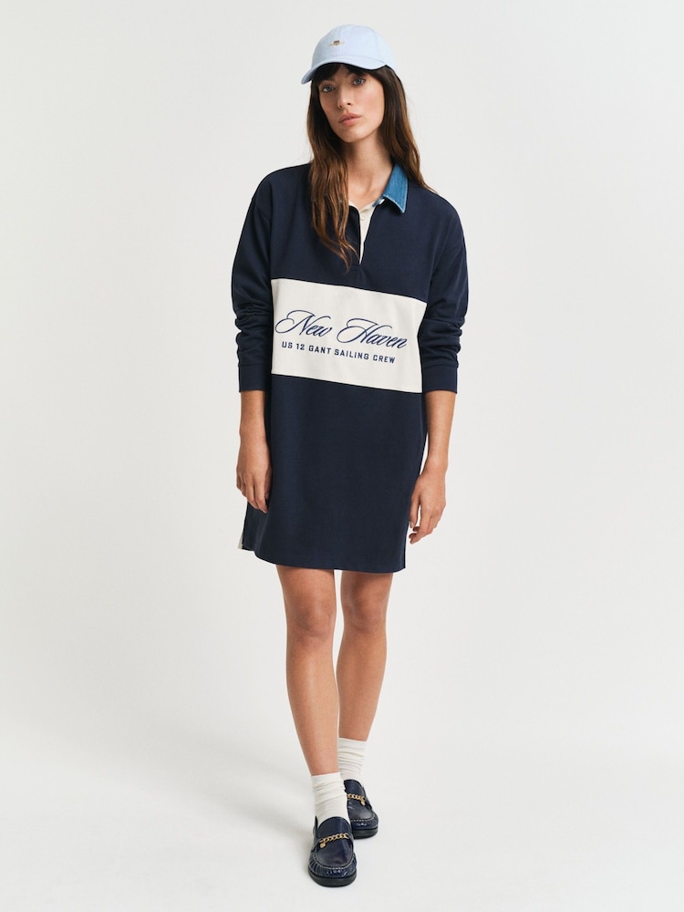 GANT Blue 100% Cotton Dress - Image 5 of 6