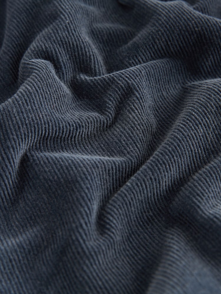 Denim Blue Cord Barrel Trousers - Image 2 of 3 Denim Blue Cord Barrel Trousers - Image 2 of 3