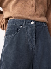 Denim Blue Cord Barrel Trousers - Image 5 of 8