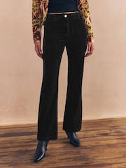 črna - Cord Boootcut Trousers - Slika 1 iz 7
