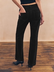 črna - Cord Boootcut Trousers - Slika 2 iz 7