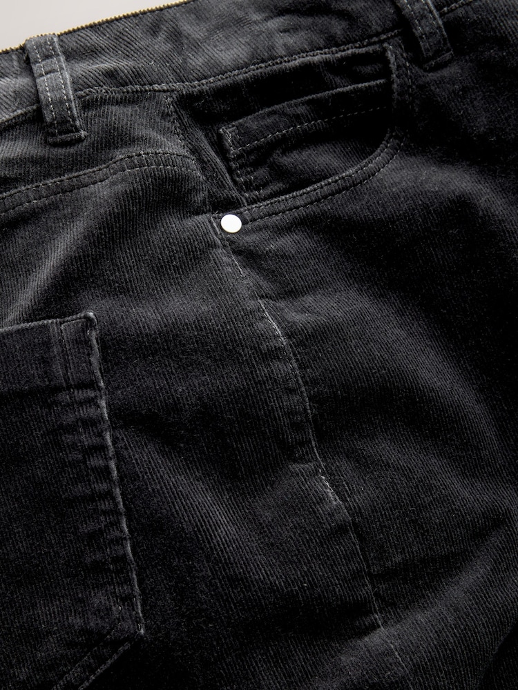 črna - Cord Boootcut Trousers - Slika 7 iz 7 črna - Cord Boootcut Trousers - Slika 7 iz 7