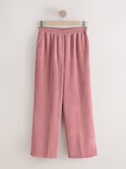 Pink Wide Leg Soft Cord Trousers - Image 6 of 8