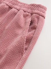 Pink Wide Leg Soft Cord Trousers - Image 8 of 8