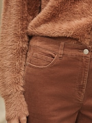 Rjava - Cord Boootcut Trousers - Slika 5 iz 8