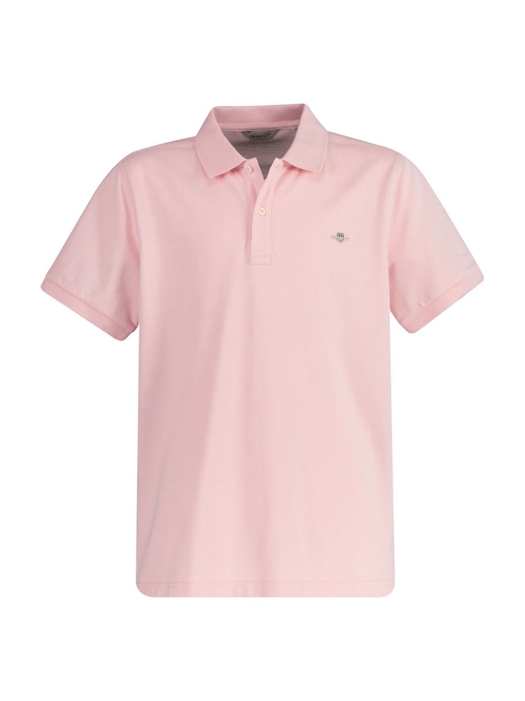 GANT Pink Bolt Kids Shield Logo Pique Polo Shirt - Image 2 of 4