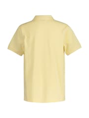 GANT Yellow Kids Shield Logo Pique Polo Shirt - Image 3 of 4