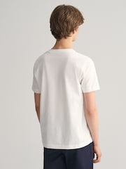 GANT White Archive Shield Teens T-Shirt - Image 2 of 5