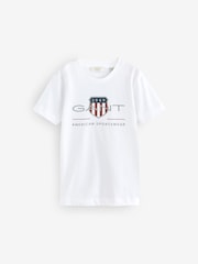 GANT White Archive Shield Teens T-Shirt - Image 5 of 5
