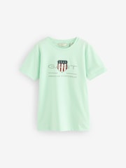 GANT Light Blue Archive Shield Teens T-Shirt - Image 1 of 3