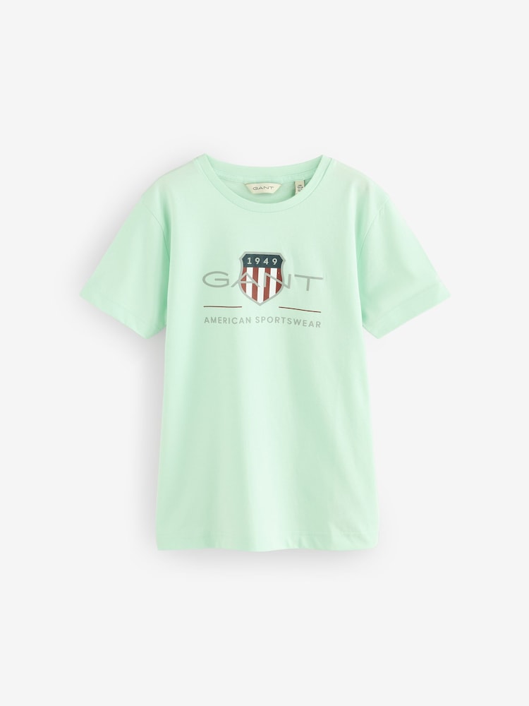 GANT Light Blue Archive Shield Teens T-Shirt - Image 1 of 3