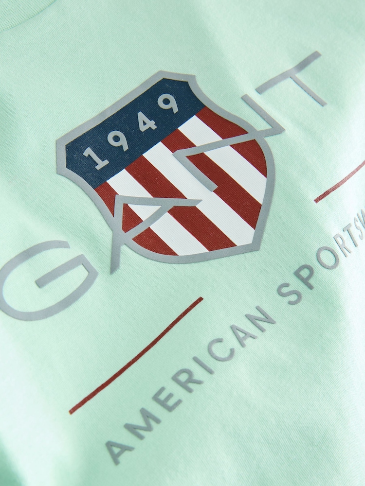GANT Light Blue Archive Shield Teens T-Shirt - Image 4 of 4