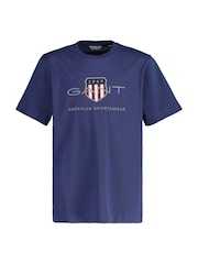 Темно-синий - GANT Archive Shield Teens T-Shirt - Изображение 1 из 3