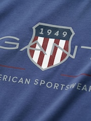 Темно-синий - GANT Archive Shield Teens T-Shirt - Изображение 3 из 3