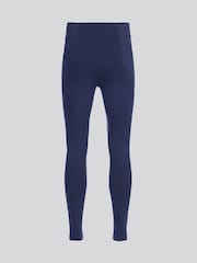 U.S. Polo Assn. Blue Womens Tonal Elastic Waistband Leggings - Image 7 of 7