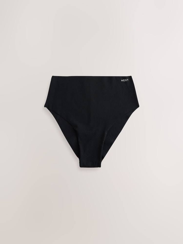Black/Cream/Pink - Cotton Blend No VPL Knickers 7 Pack - Imagen 2 de 9