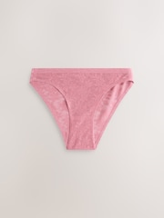 White/Pink/Praline Nude High Leg Comfort Bonded Lace Knickers 7 Pack - Image 11 of 13