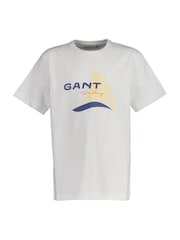 GANT White Kids Sailing Graphic T-Shirt - Image 1 of 3