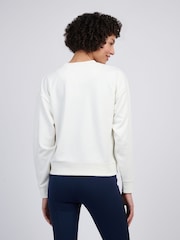 كريم - U.S. Polo Assn. Womens Double Horsemen Crew Sweatshirt - صورة 2 من 8