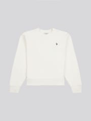 كريم - U.S. Polo Assn. Womens Double Horsemen Crew Sweatshirt - صورة 6 من 8