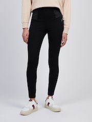 U.S. Polo Assn. Black Womens Tonal Elastic Waistband Leggings - Image 1 of 8