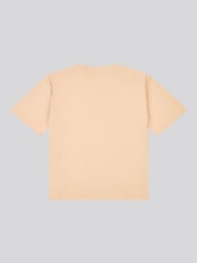 U.S. Polo Assn. Natural Womens 100% Cotton Tonal Double Horsemen Loose Crew Neck T-Shirt - Image 6 of 7