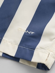 GANT Navy Stripe Swim Shorts - Image 2 of 4