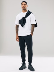 Negro - Corte slim - Pantalones de chándal de punto con alto contenido en algodón - Imagen 2 de 8