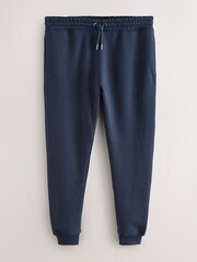 Navy Blue Slim Fit Cotton Rich Jersey Joggers - Image 1 of 3